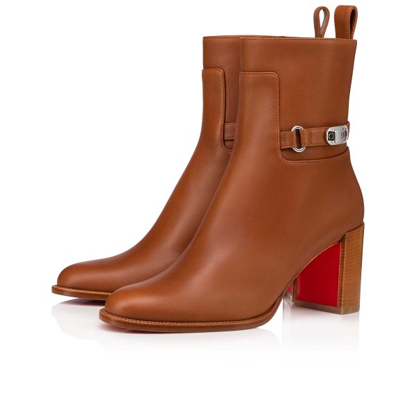 Botines Christian Louboutin Lock Booty Mujer Marrom | r2JYYLs0