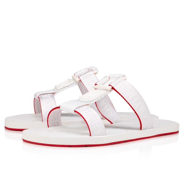 Sandalias Christian Louboutin Surf Hombre Blancos | oiXnBfCW