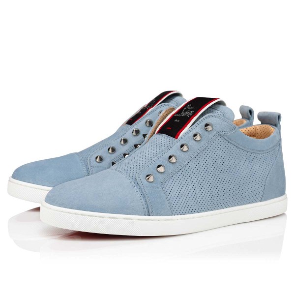 Tenis Christian Louboutin F.A.V Fique A Vontade Hombre Grises | Qwlun7hk