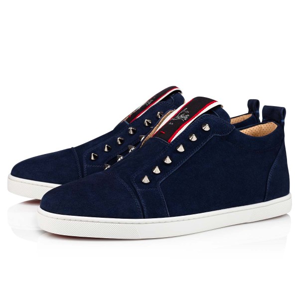 Tenis Christian Louboutin F.A.V Fique A Vontade Hombre Azules Oscuro | sgy71AnJ