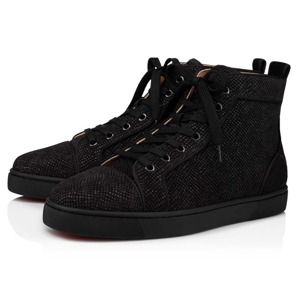 Tenis Christian Louboutin Fun Louis Hombre Negros | 0Xl17xi8