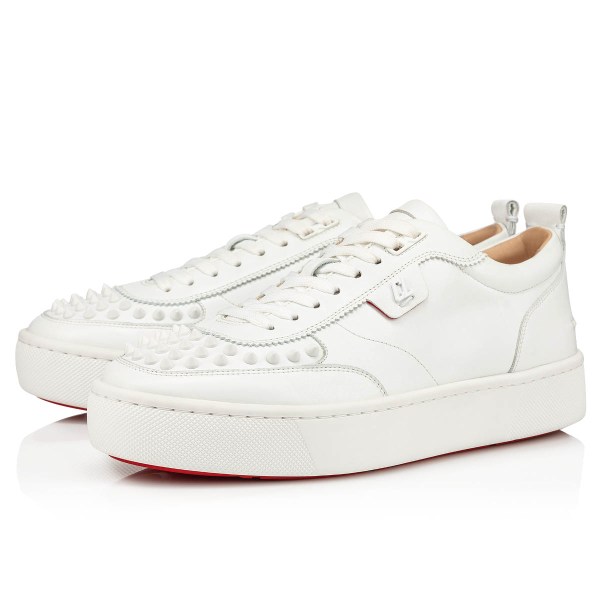 Tenis Christian Louboutin Happyrui Spikes Hombre Blancos | zX5flRz7