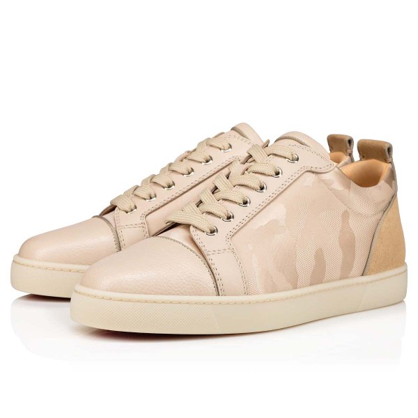 Tenis Christian Louboutin Louis Junior Hombre Beige | teKW4pux