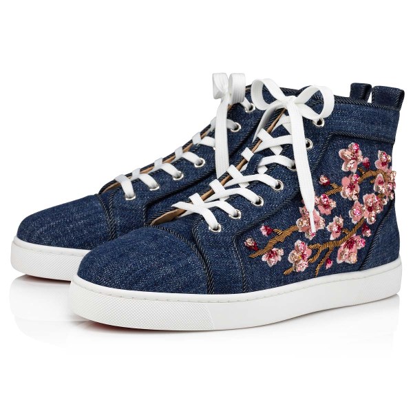 Tenis Christian Louboutin Louis Sakura Hombre Azules | oIrYHiCN