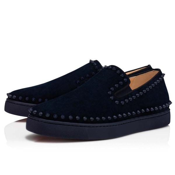 Tenis Christian Louboutin Pik Barco Hombre Azul Marino | FbCJUx6A