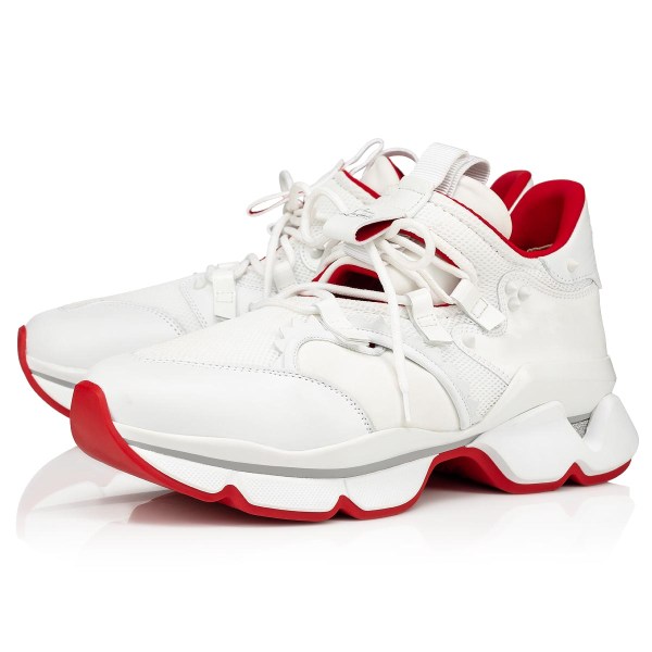 Tenis Christian Louboutin Red-runner Hombre Blancos | UHYvUzbb