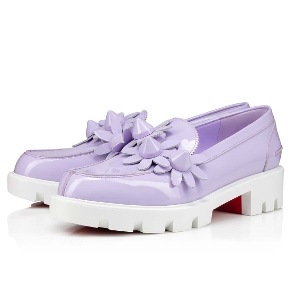 Tenis Planos Christian Louboutin Daisy Spikes Moc Mujer Morados | yKkTouEN