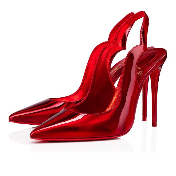 Zapatos De Salon Christian Louboutin Hot Chick Sling Mujer Rojos | I86fsVpJ