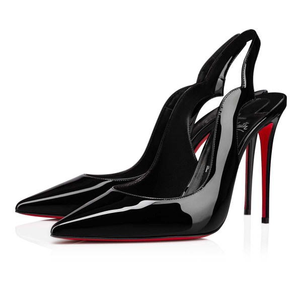 Zapatos De Salon Christian Louboutin Hot Chick Sling Mujer Negros | VI0eRygA