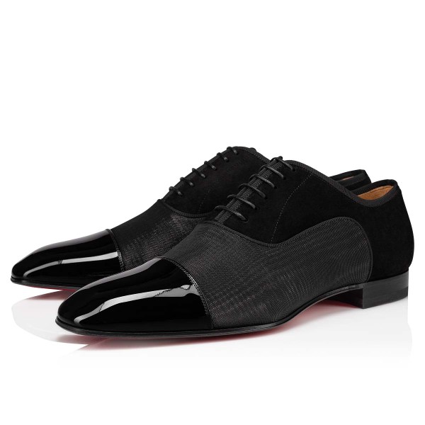 Zapatos con Cordones Christian Louboutin Greggo Hombre Negros | MROxbwLm