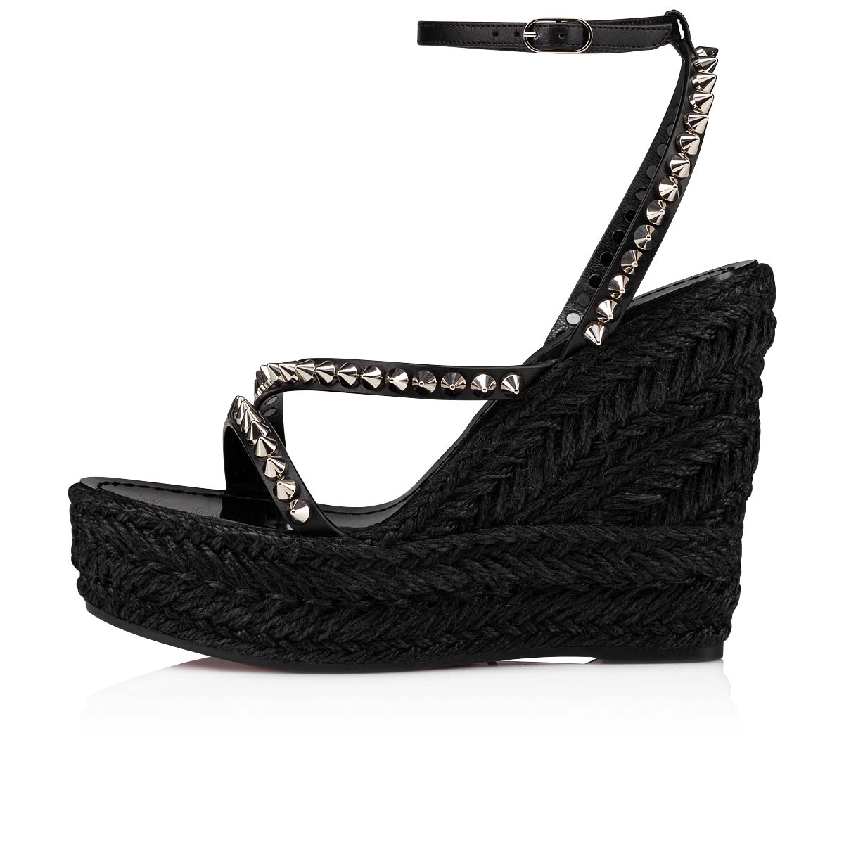 Alpargata Christian Louboutin Mafaldina Zeppa Mujer Negros | pMoRAkLr