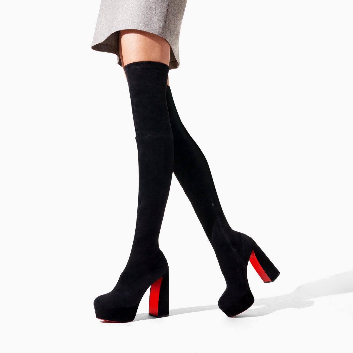 Botas Altas Christian Louboutin Movida Mujer Negros | H1uP8foS