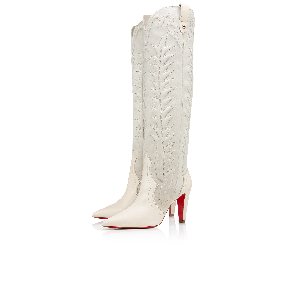 Botas Altas Christian Louboutin Santia Botta Mujer Blancos | 2oYavtJl