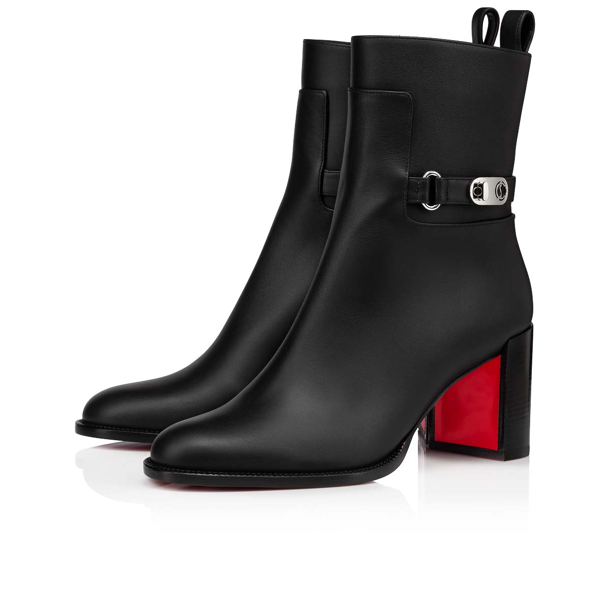 Botines Christian Louboutin Lock Booty Mujer Negros Negros | 2Yu8BR9k