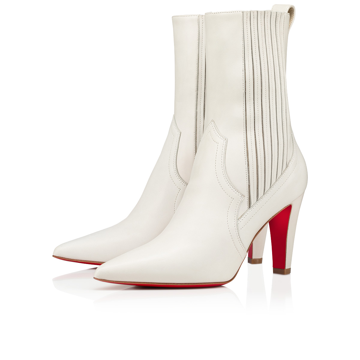 Botines Christian Louboutin Santigag Mujer Blancos | 4T8mbked