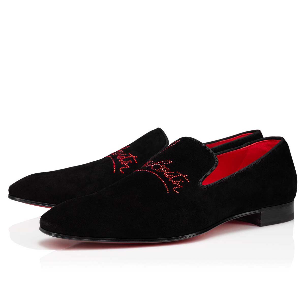 Loafers Christian Louboutin Navy Dandelion Strass Hombre Negros | KhMEj6pP