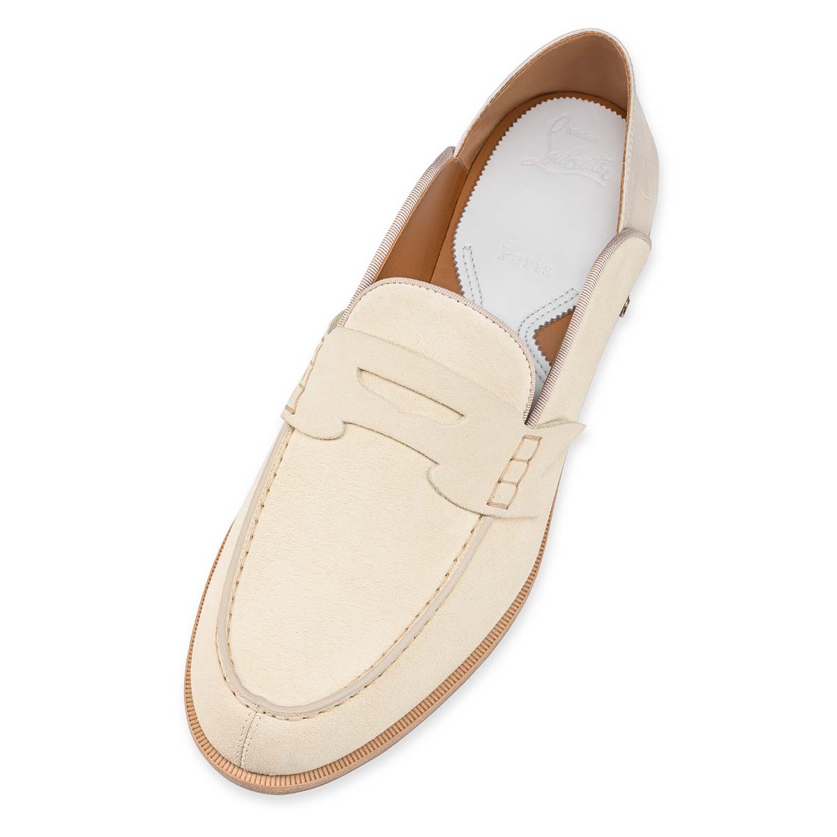 Loafers Christian Louboutin Penny No Back Hombre Blancos | 8T53YdLb