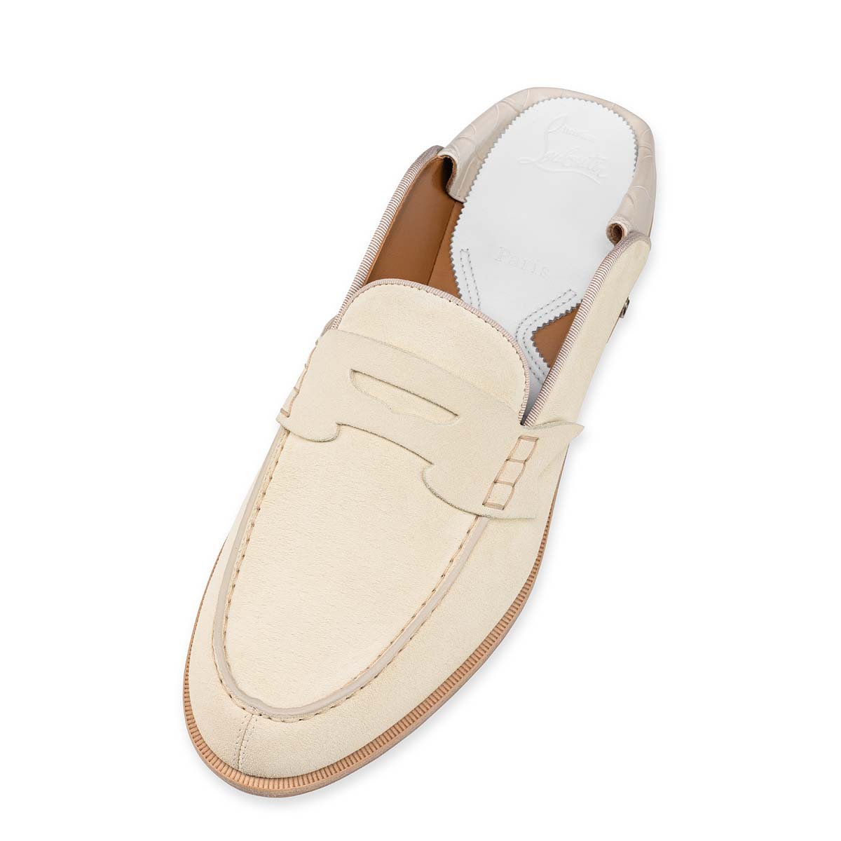 Loafers Christian Louboutin Penny No Back Hombre Blancos | 8T53YdLb