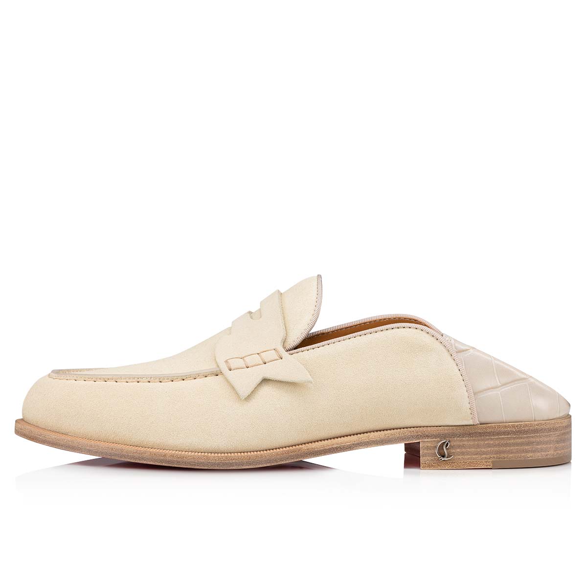 Loafers Christian Louboutin Penny No Back Hombre Blancos | 8T53YdLb