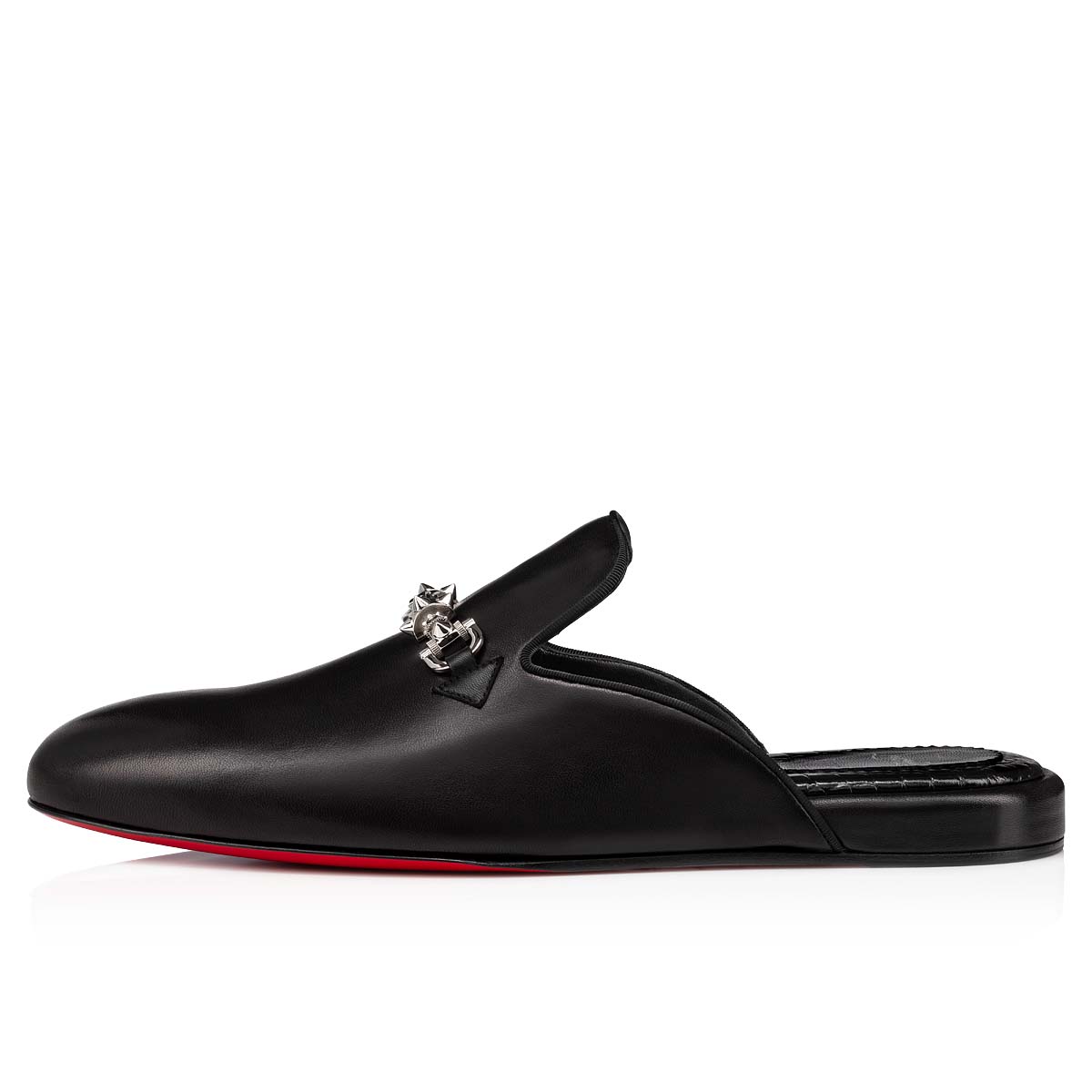 Mocassins Christian Louboutin Coolito Swing Hombre Negros Plateados | ZeIat0XG