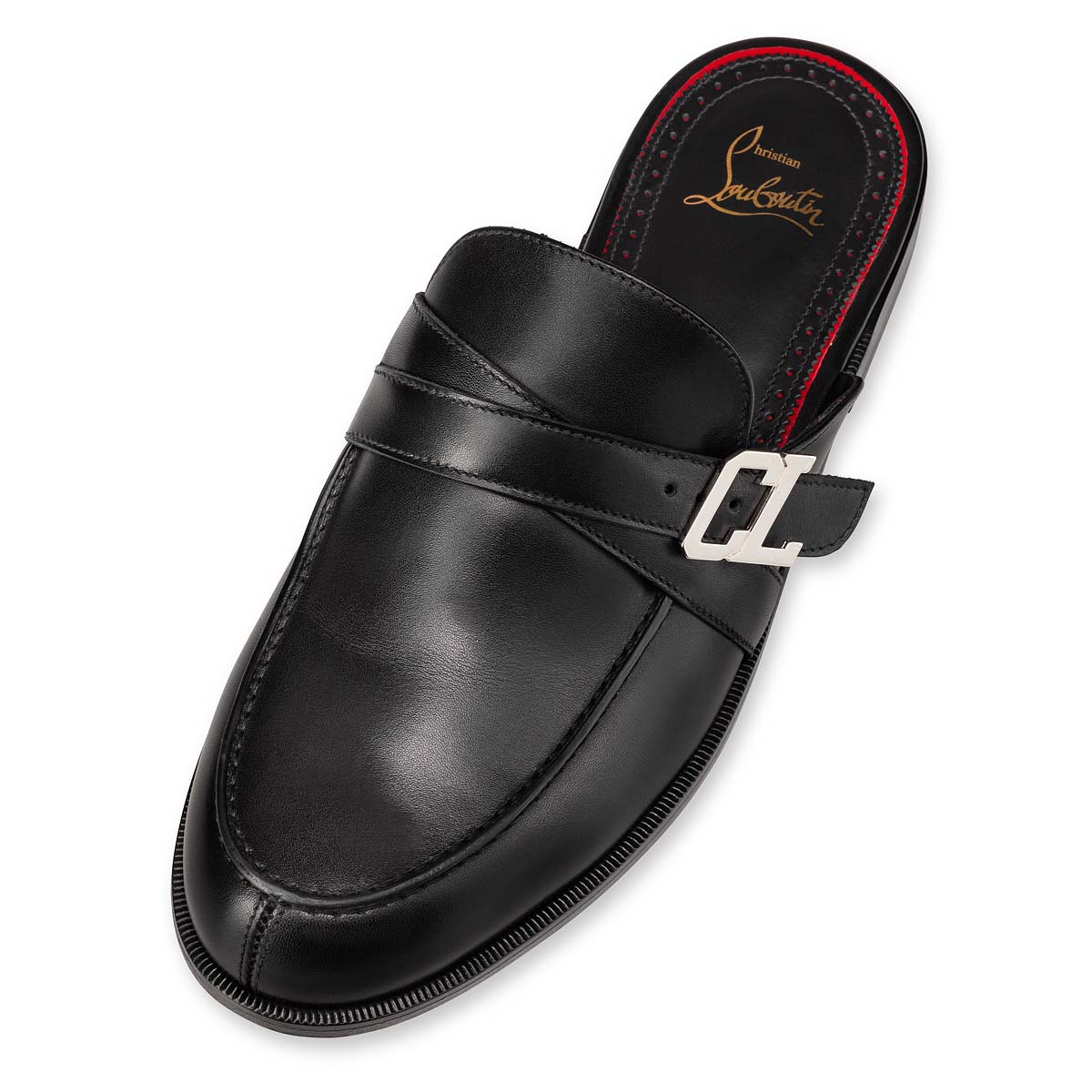 Mocassins Christian Louboutin Muloman Hombre Negros | MDX2p89K