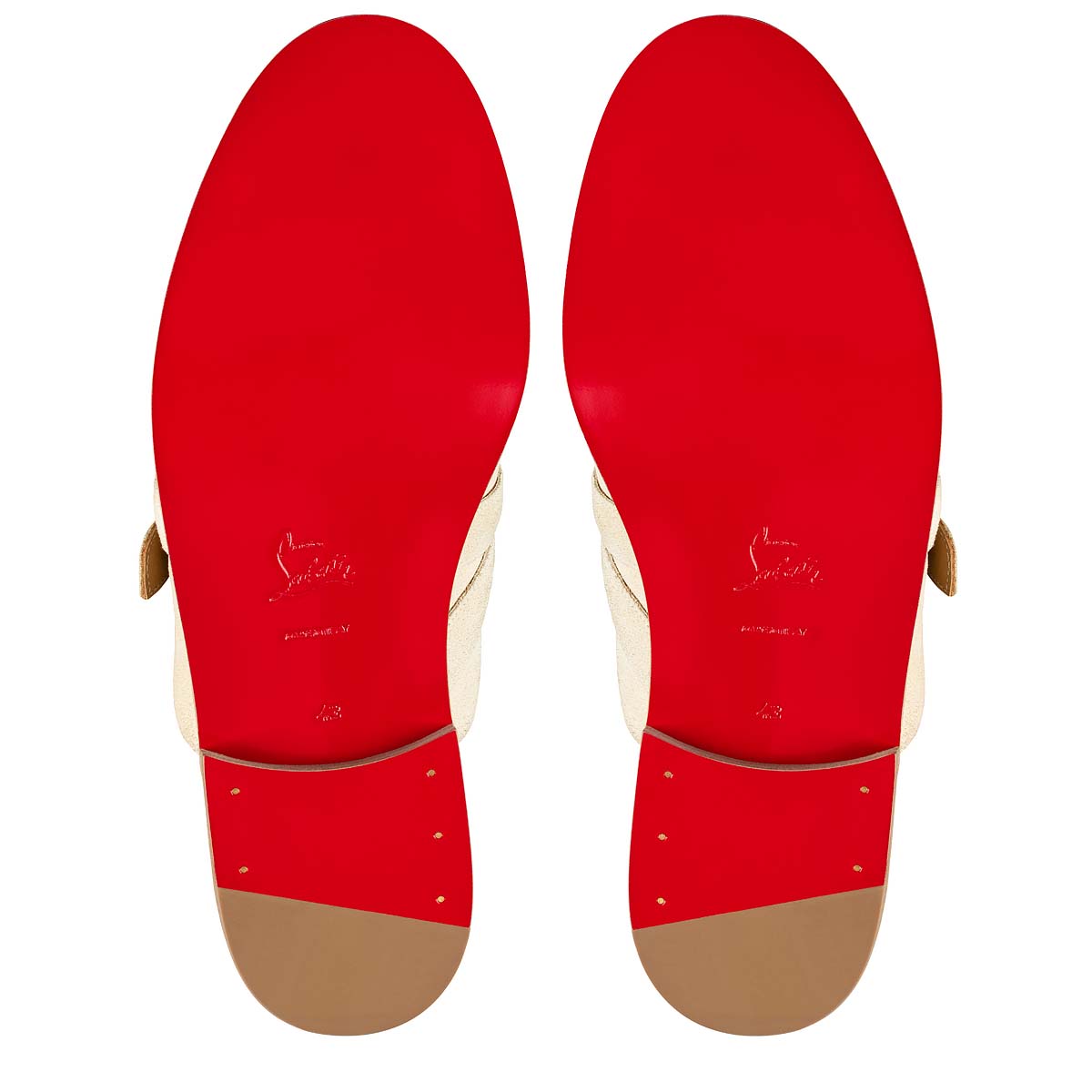 Mocassins Christian Louboutin Muloman Hombre Blancos | gcrOOn3s