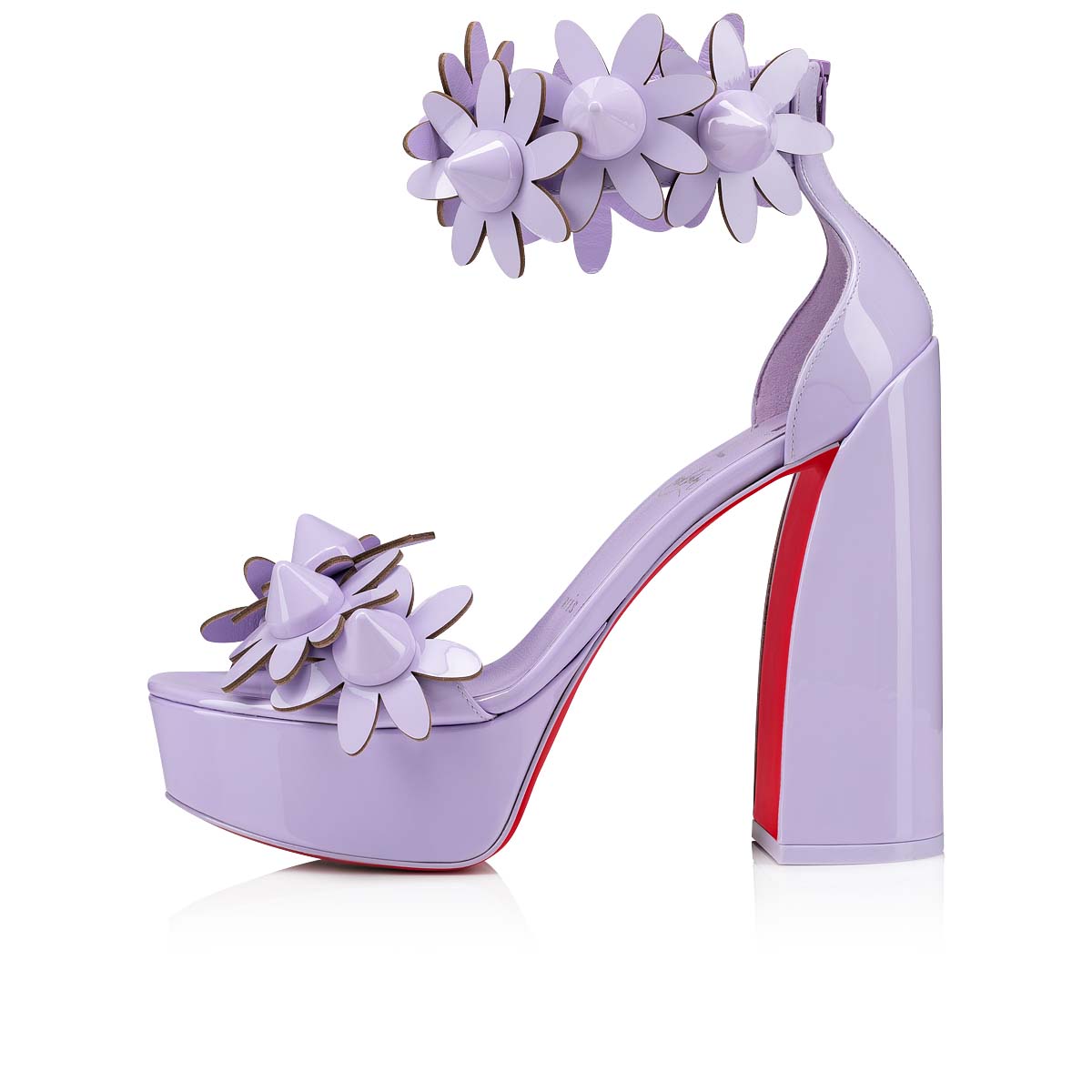 Sandalias Christian Louboutin Daisy Spikes Alta Mujer Morados | SaGcVm8q