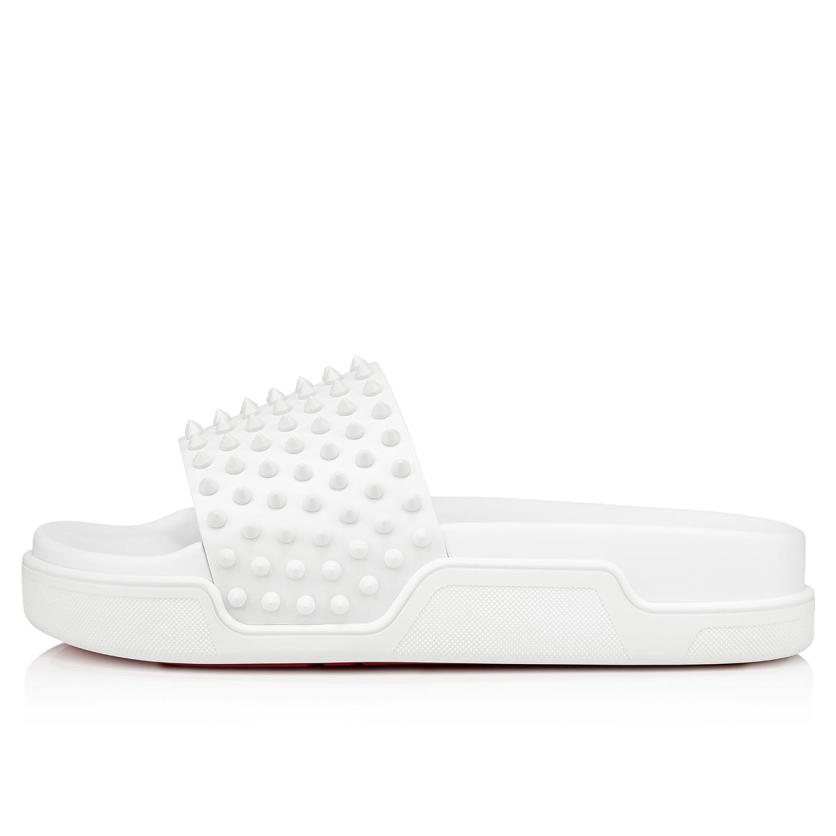 Sandalias de Diapositivas Christian Louboutin Pool Fun Hombre Blancos | CQ5ssvmL