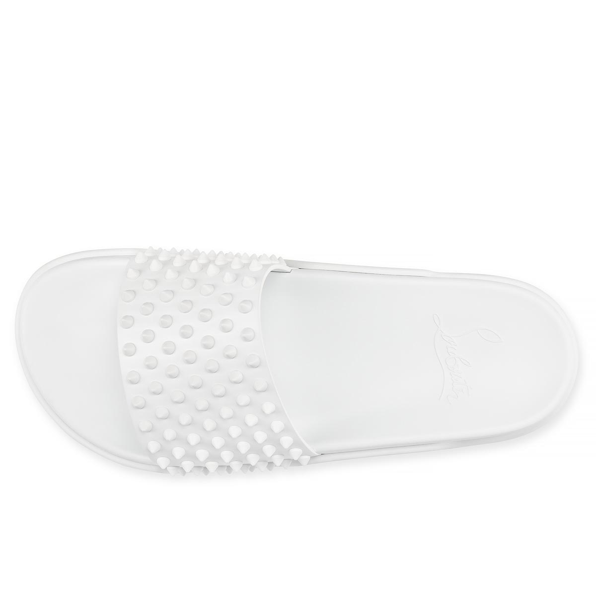 Sandalias de Diapositivas Christian Louboutin Pool Fun Hombre Blancos | CQ5ssvmL