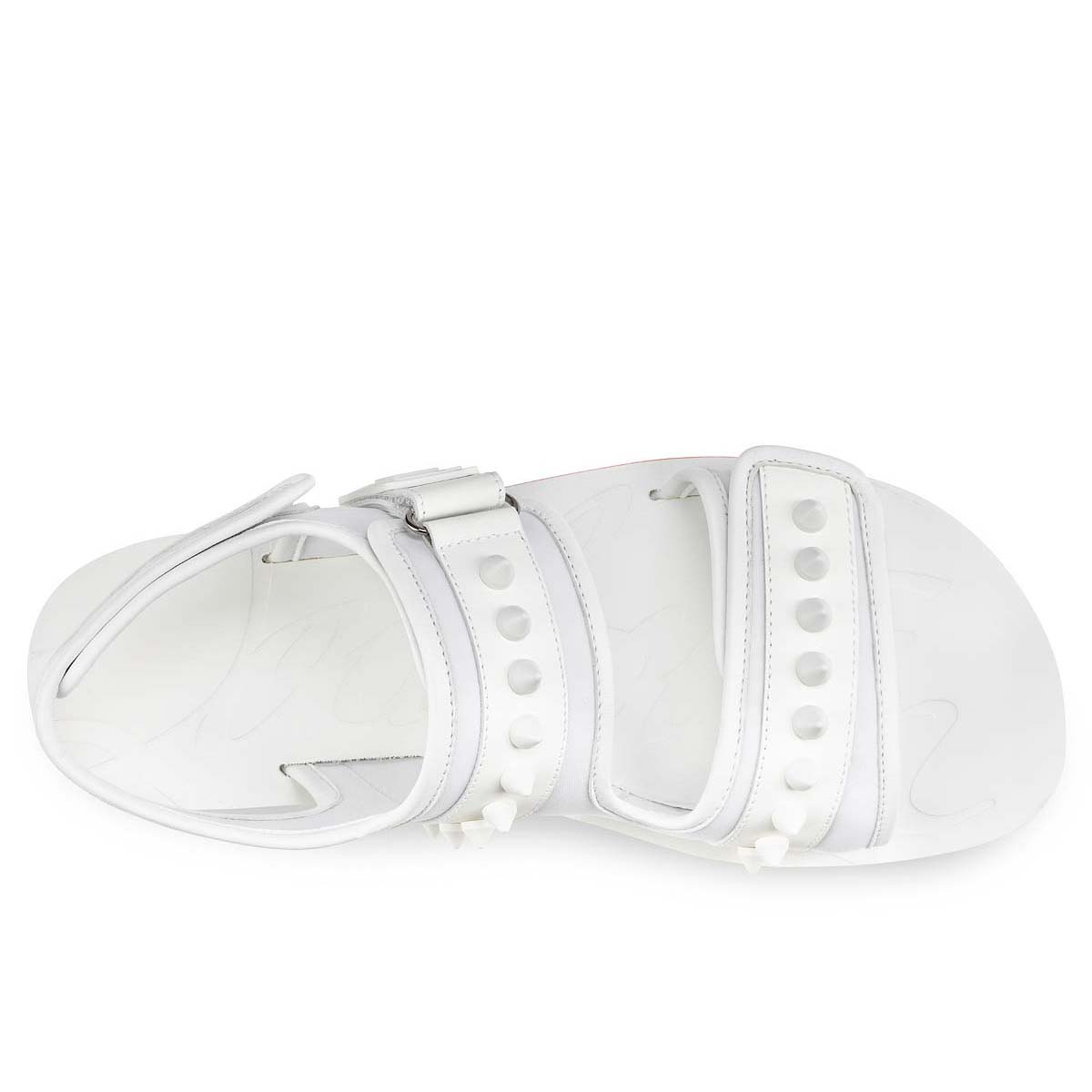 Sandalias de Diapositivas Christian Louboutin Siwa Hombre Blancos | FuZDahUm