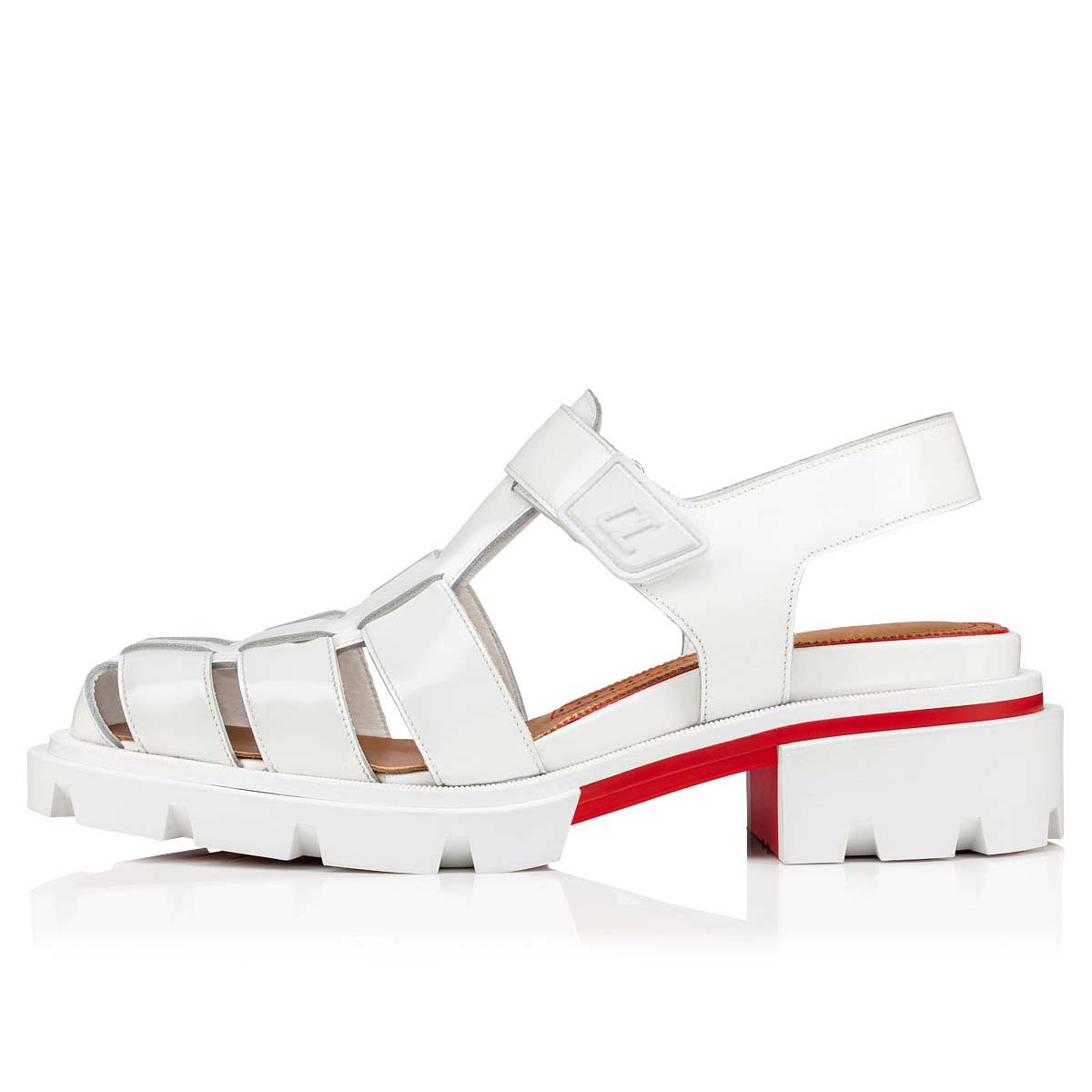 Sandalias de Diapositivas Christian Louboutin Meduzz Hombre Blancos | LtR1UUzO