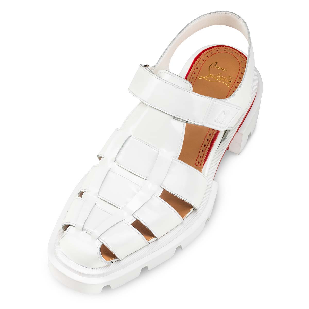 Sandalias de Diapositivas Christian Louboutin Meduzz Hombre Blancos | LtR1UUzO