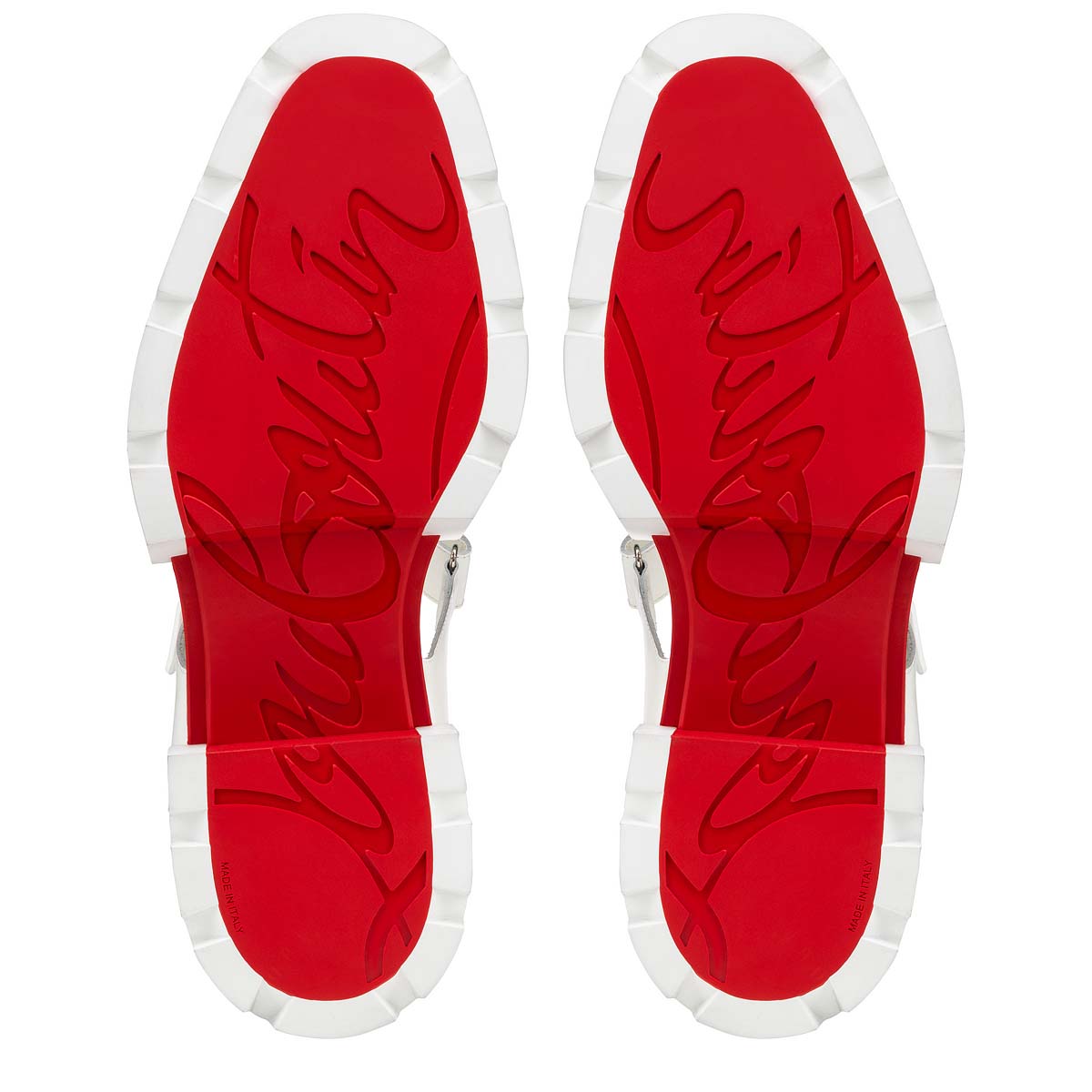 Sandalias de Diapositivas Christian Louboutin Meduzz Hombre Blancos | LtR1UUzO