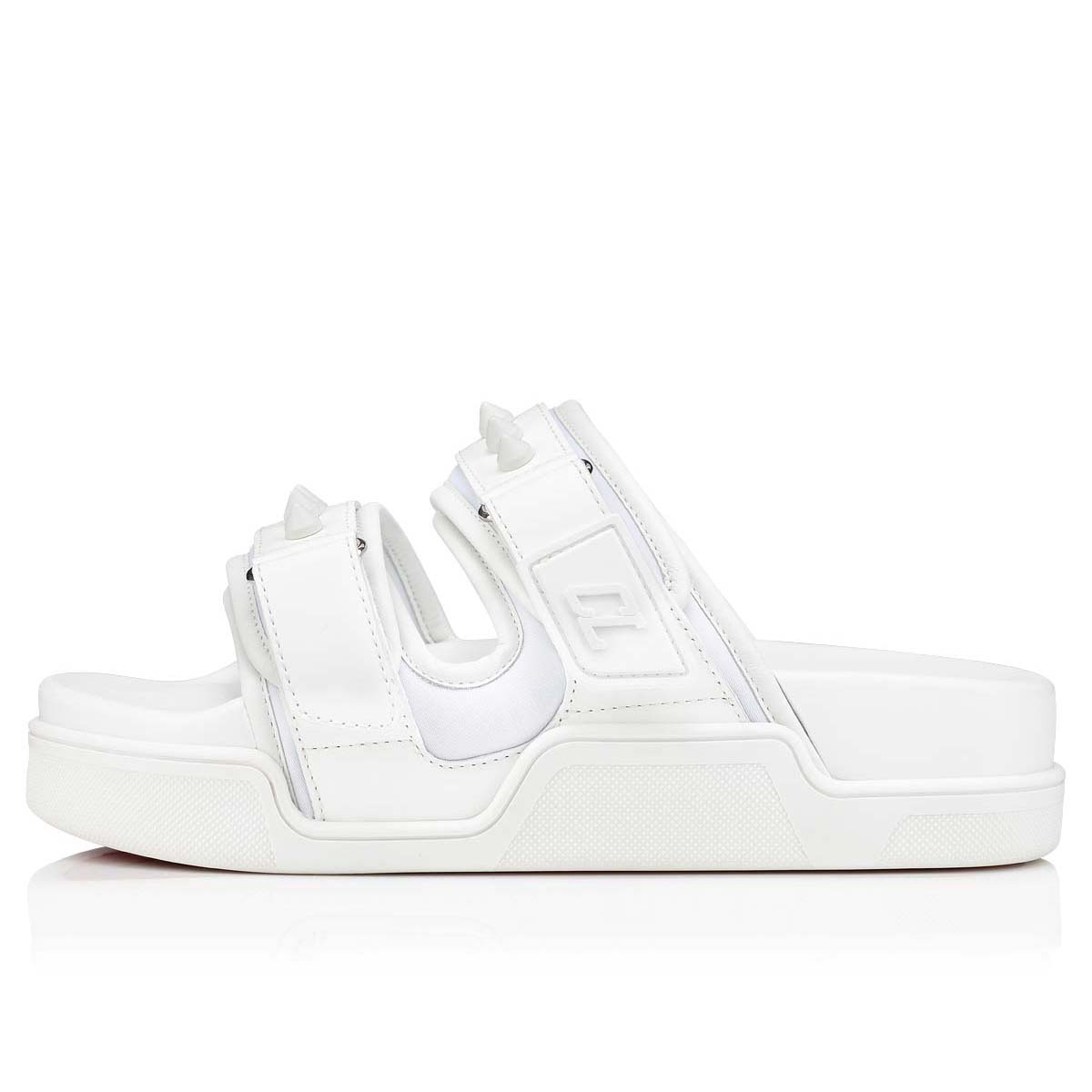 Sandalias de Diapositivas Christian Louboutin Daddy Pool Mujer Blancos | mTD1uTNU