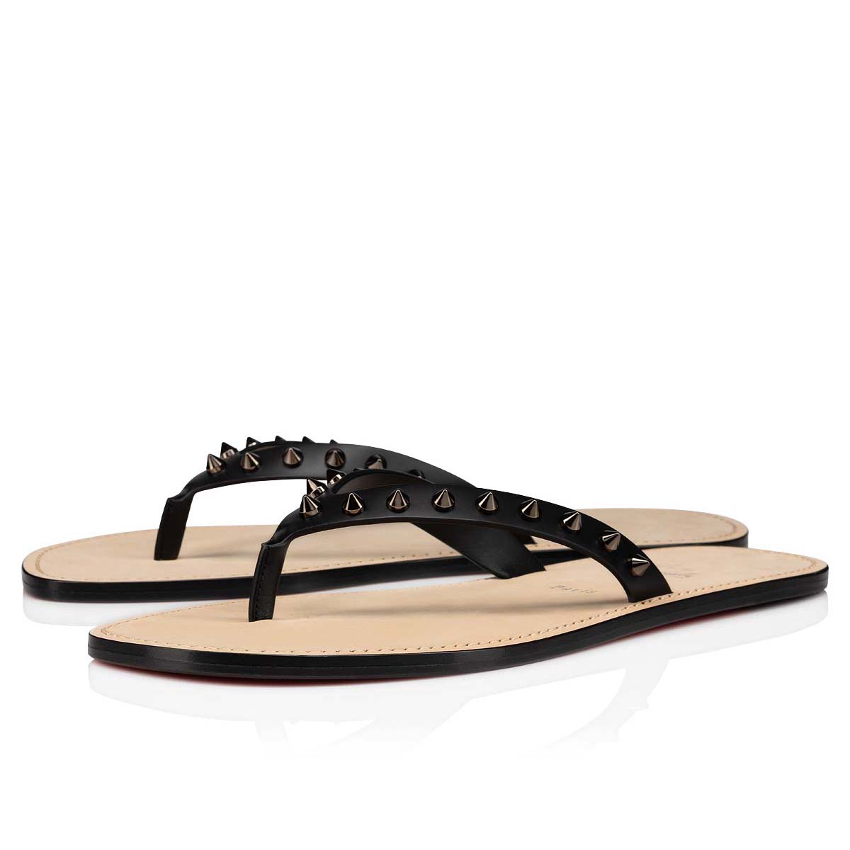 Sandalias de Diapositivas Christian Louboutin Louloulight Hombre Negros | r0vLNGYK