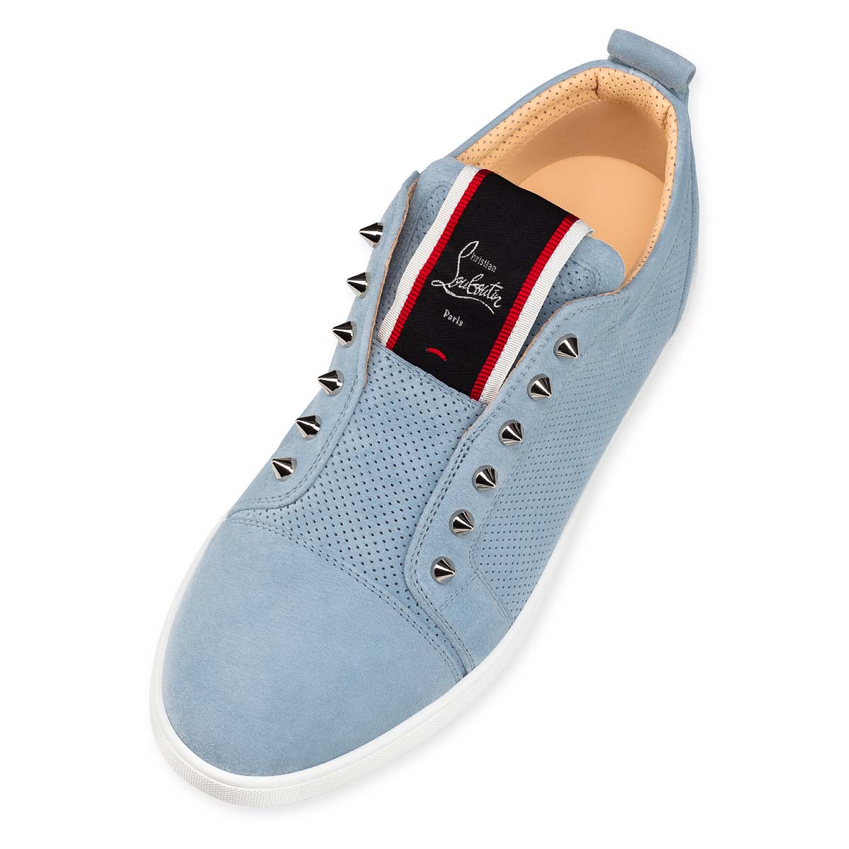 Tenis Christian Louboutin F.A.V Fique A Vontade Hombre Grises | Qwlun7hk