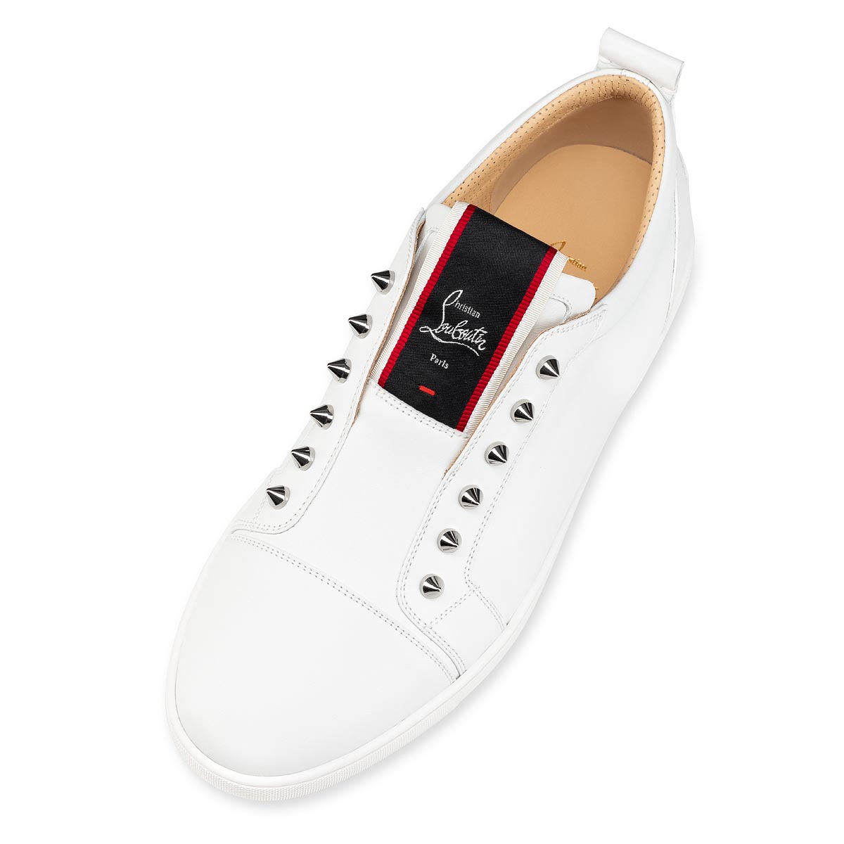 Tenis Christian Louboutin F.A.V Fique A Vontade Hombre Blancos | TK10Dc1j