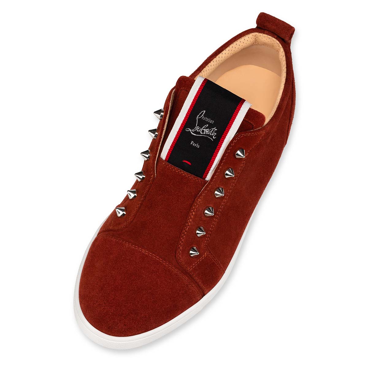 Tenis Christian Louboutin F.A.V Fique A Vontade Hombre Marrom | YbbT6DV5