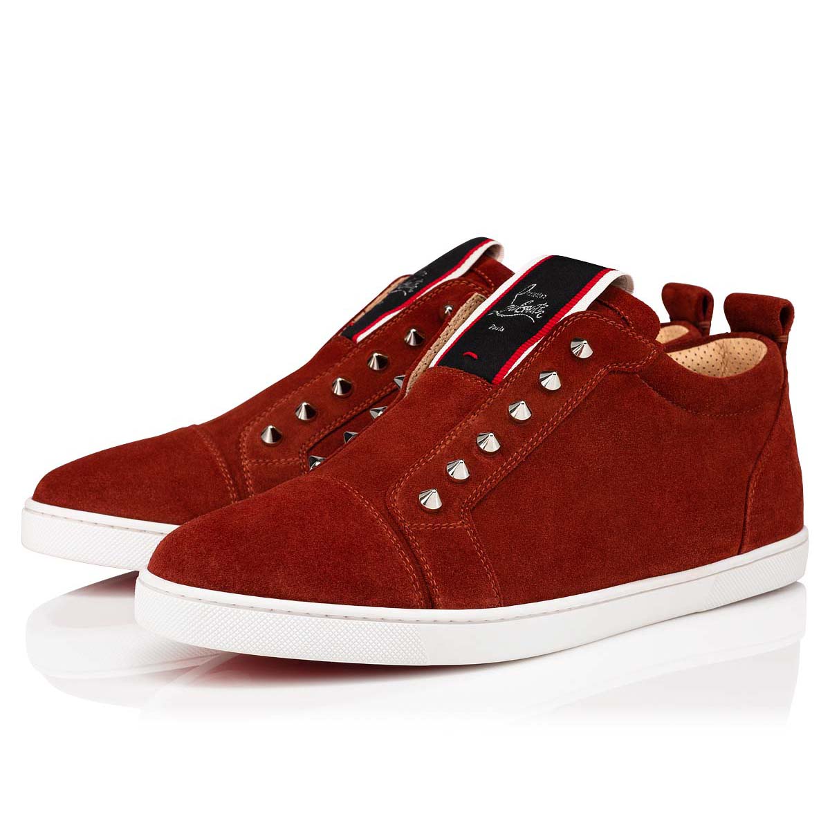 Tenis Christian Louboutin F.A.V Fique A Vontade Hombre Marrom | YbbT6DV5