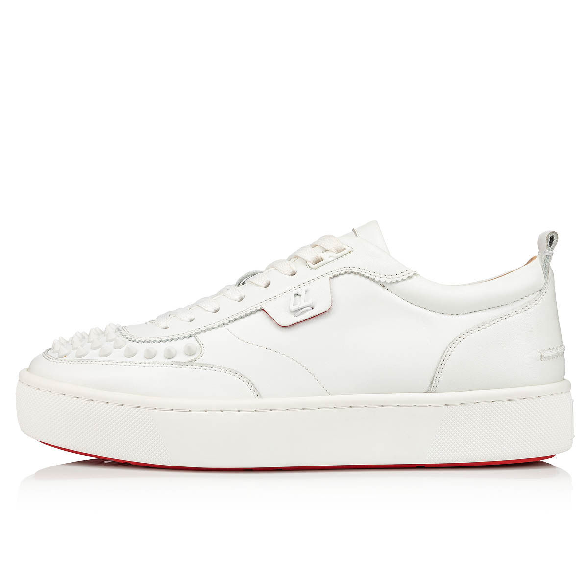 Tenis Christian Louboutin Happyrui Spikes Hombre Blancos | zX5flRz7