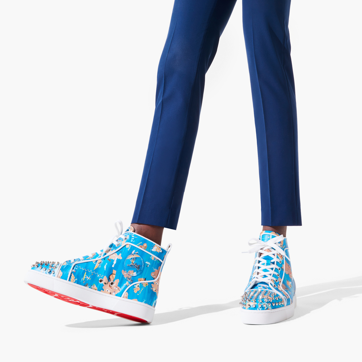 Tenis Christian Louboutin Lou Spikes Hombre Multicolor | IFTJDuGd