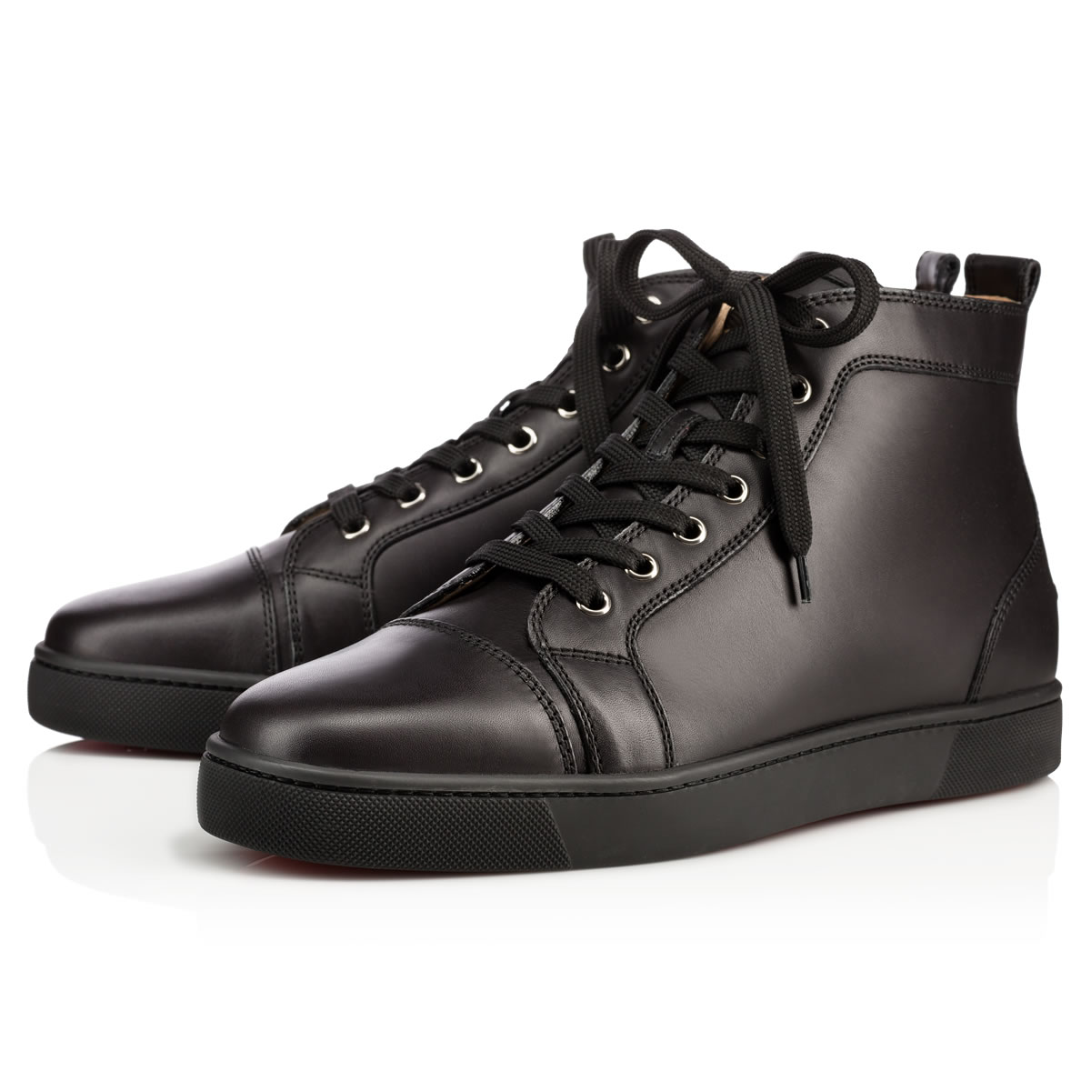 Tenis Christian Louboutin Louis Hombre Negros | TT635mqp