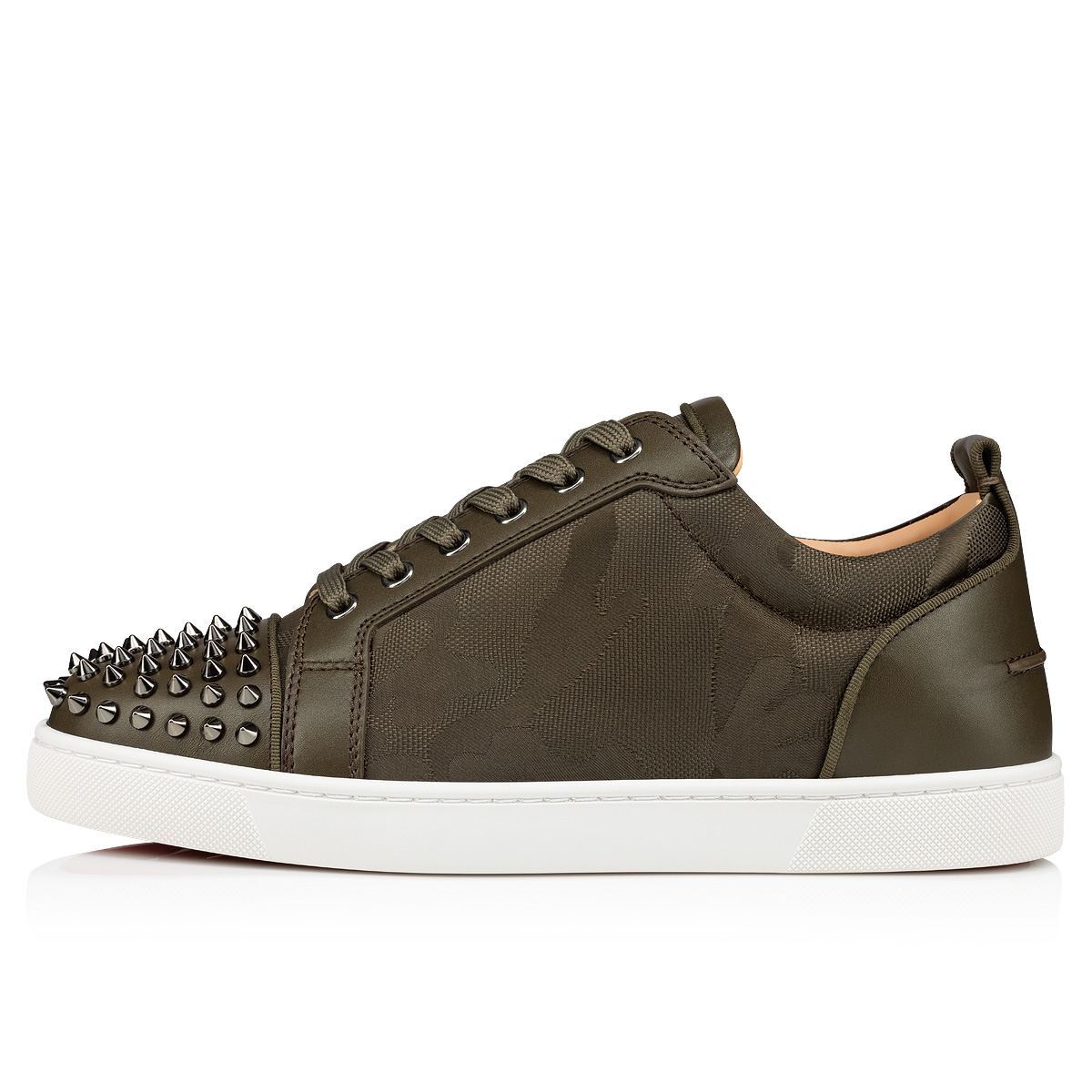 Tenis Christian Louboutin Louis Junior Spikes Hombre Marrom | YwU4XpMq