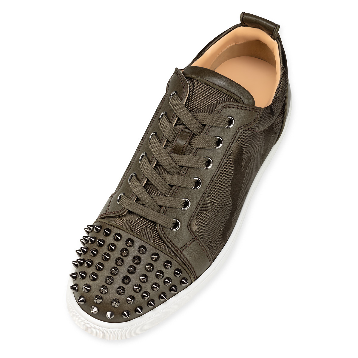 Tenis Christian Louboutin Louis Junior Spikes Hombre Marrom | YwU4XpMq