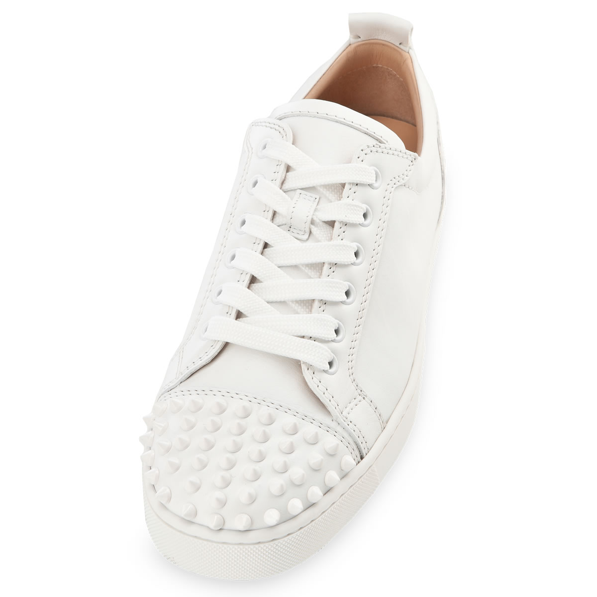 Tenis Christian Louboutin Louis Junior Spikes Hombre Blancos | nmgtcf3m