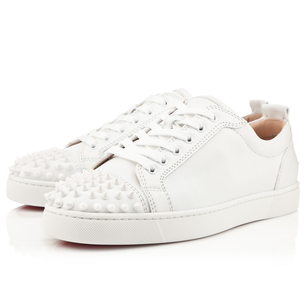 Tenis Christian Louboutin Louis Junior Spikes Hombre Blancos | nmgtcf3m