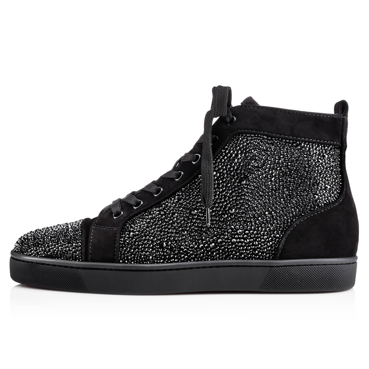 Tenis Christian Louboutin Louis Strass Hombre Negros | IqIqGnpy