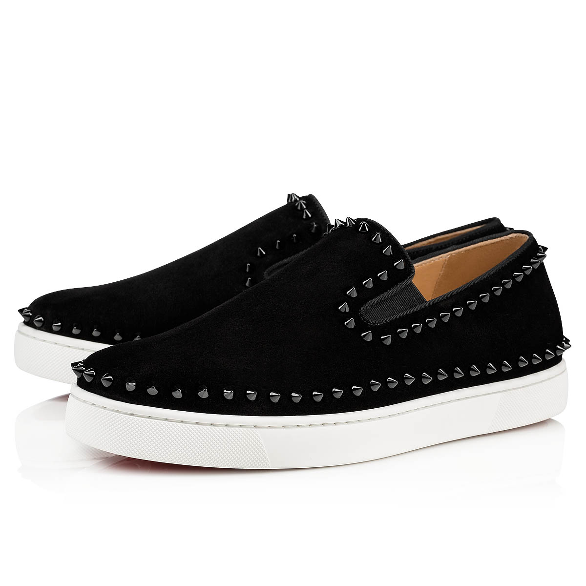 Tenis Christian Louboutin Pik Barco Hombre Negros | 6tcjScEk