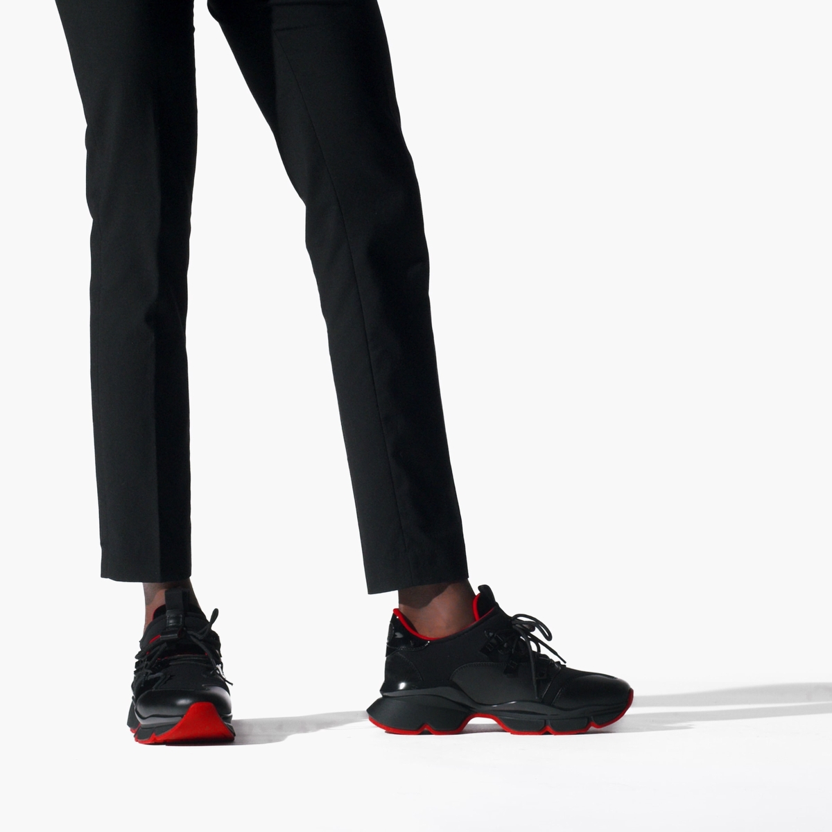 Tenis Christian Louboutin Red-runner Hombre Negros | skTfTfgn