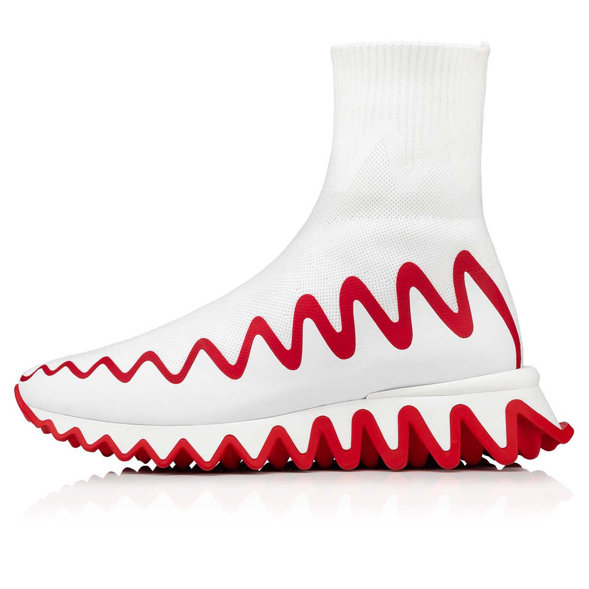 Tenis Christian Louboutin Sharky Sock Man Hombre Blancos | vsSTyZbL